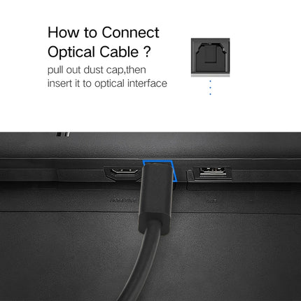 3 In 1 Out Switch Manually Switching Digital Audio Fiber Optic Switch With Cable(Black)-garmade.com