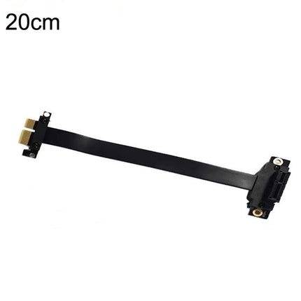 PCI-E 3.0 1X 180-degree Graphics Card Wireless Network Card Adapter Block Extension Cable, Length: 20cm-garmade.com