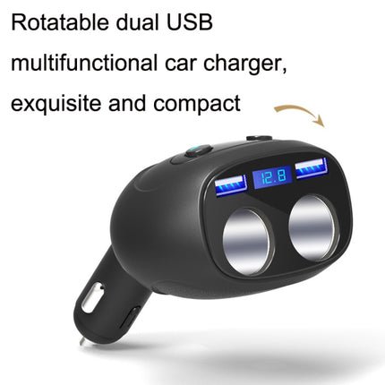 Yopin GC-13 Ordinary Version 5 In 1 Rotatable Dual USB Multifunctional Car Charger-garmade.com