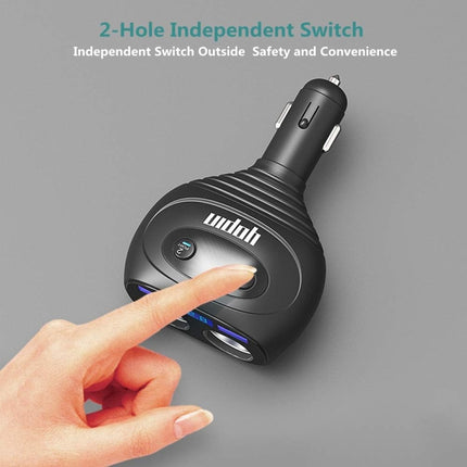 Yopin GC-13F Fast Charging Version 5 In 1 Rotatable Dual USB Multifunctional Car Charger-garmade.com