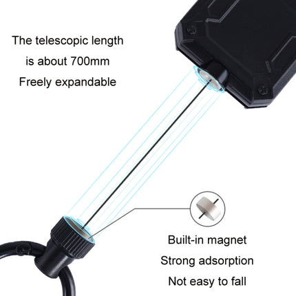 Telescopic Easy-to-pull Keychain Multifunctional Backpack Magnetic Lanyard(6892)-garmade.com