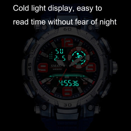 SMAEL 1921 Outdoor Sports Waterproof Men Luminous Time Watch Electronic Watch(Deep Blue)-garmade.com