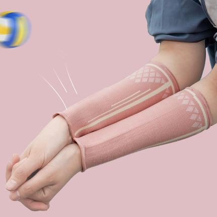 1pair Volleyball Protector Wrist Guards Sports Extended Arm Guards, Size: L (Pink)-garmade.com