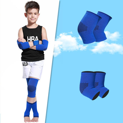N1033 Child Football Equipment Basketball Sports Protectors, Color: Blue 4 In 1(L)-garmade.com