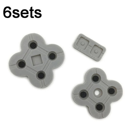 For Nintendo Dual Screen Lite 6sets Conductive Rubber Pad Soft Silicone Adhesive Key Button Pads-garmade.com