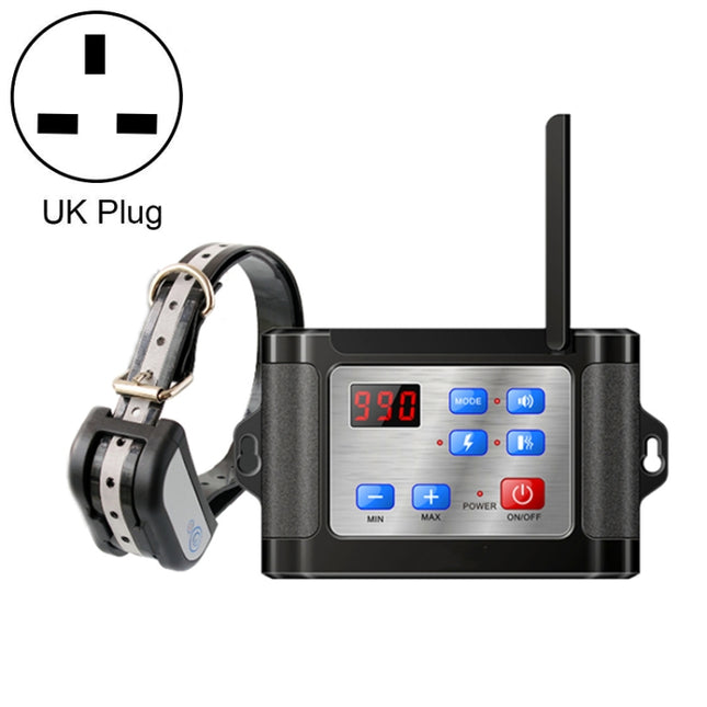 Outdoor Wireless Electronic Pet Fence Night Reflective Collar, Specification: One for One(UK Plug)-garmade.com