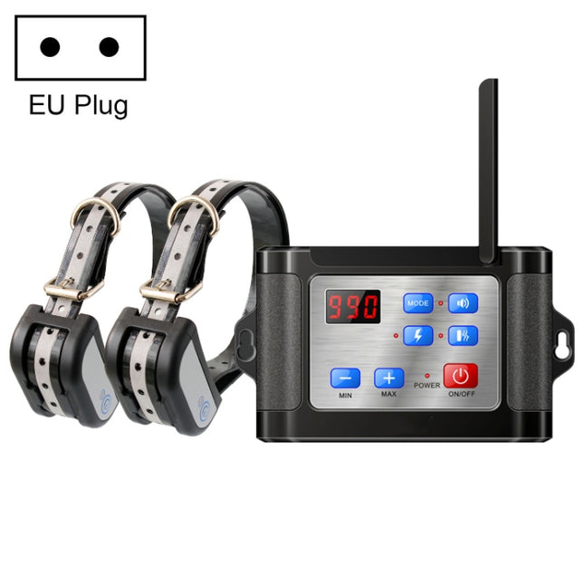 Outdoor Wireless Electronic Pet Fence Night Reflective Collar, Specification: One for Two(EU Plug)-garmade.com