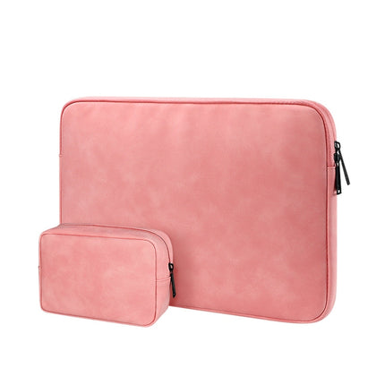 ND12 Lambskin Laptop Lightweight Waterproof Sleeve Bag, Size: 13.3 inches(Pink with Bag)-garmade.com