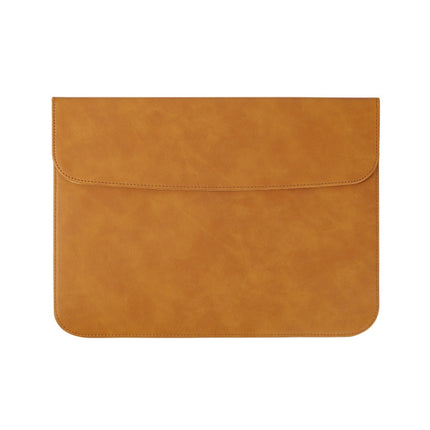 A20 Laptop Bag Magnetic Suction Slim Tablet Case Inner Bag, Size: 15.4/16 inch(Yellow Brown)-garmade.com