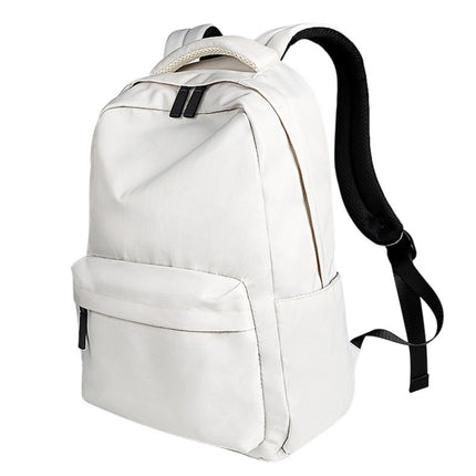 SJ13 13-15.4 inch Large-capacity Waterproof Wear-resistant Laptop Backpack(Beige)-garmade.com