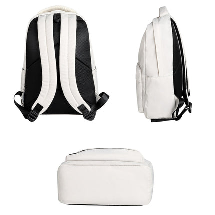 SJ13 13-15.4 inch Large-capacity Waterproof Wear-resistant Laptop Backpack(Black)-garmade.com