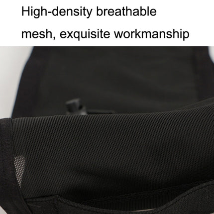 Large Capacity Elastic Mesh Close-fitting Mobile Phone Bag Cycling Mountaineering Kettle Bag, Size: S(Black White)-garmade.com