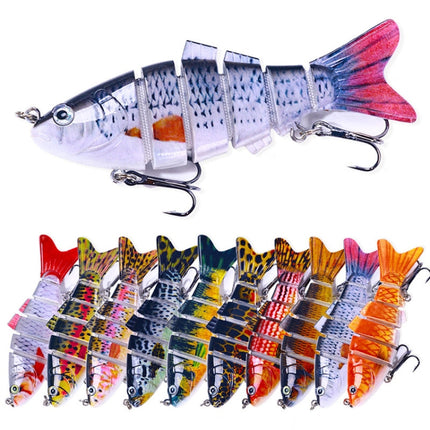 HENGJIA JM061 Multi-segment Fish Bionic Lure Submerged Lures, Size: 10cm 18g(1)-garmade.com