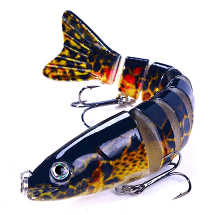 HENGJIA JM064 Multi-section Fish Minnow Bionic Fake Lures Sea Fishing Sinking Lures, Size: 12.8cm 18g(9)-garmade.com