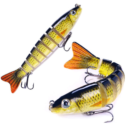 HENGJIA JM064 Multi-section Fish Minnow Bionic Fake Lures Sea Fishing Sinking Lures, Size: 12.8cm 18g(12)-garmade.com