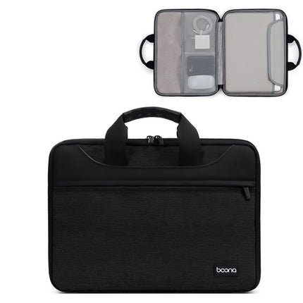 Baona BN-I003 Oxford Cloth Full Open Portable Waterproof Laptop Bag, Size: 13/13.3 inches(Black)-garmade.com