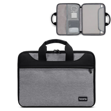 Baona BN-I003 Oxford Cloth Full Open Portable Waterproof Laptop Bag, Size: 14/15/15.6 inches(Grey)-garmade.com