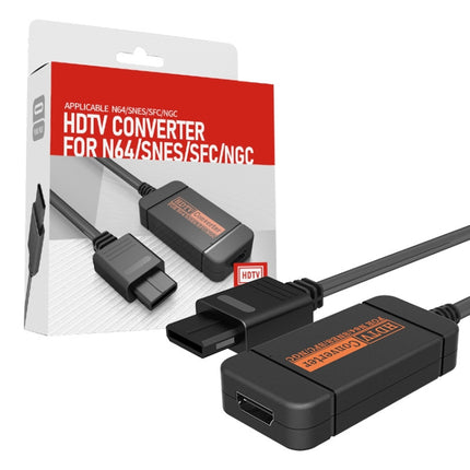 For Nintendo N64 / NGC / SNES / SFC HS-N64608 Retro Game Machine Video N64 To HDMI Converter+HDMI Cable-garmade.com