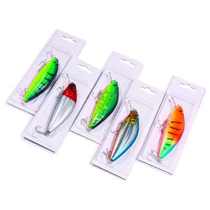 HENGJIA Long-distance Casting Sinking Minnow False Bait, Size: 9.5cm 15g(Green Yellow Stripe)-garmade.com