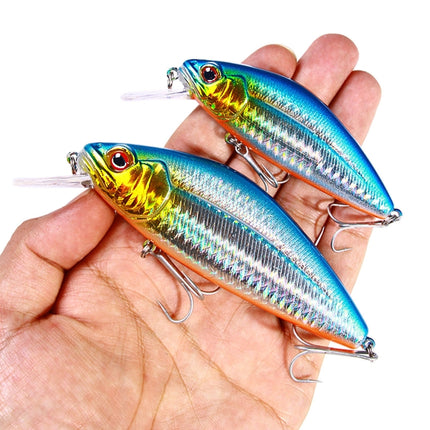 HENGJIA Long-distance Casting Sinking Minnow False Bait, Size: 12cm 32g(Red Silver)-garmade.com