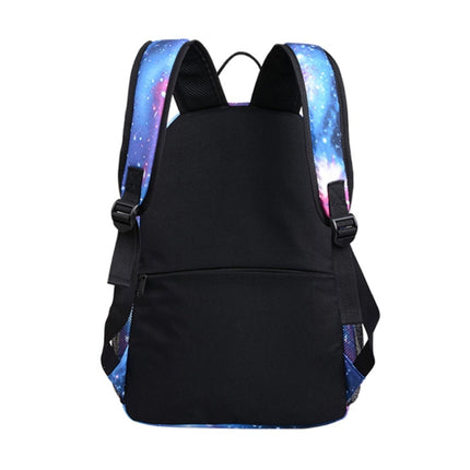 Music Prince Luminous USB Rechargeable Computer Backpack(Gray Starry Sky)-garmade.com