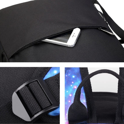 Music Prince Luminous USB Rechargeable Computer Backpack(Blue Starry Sky)-garmade.com