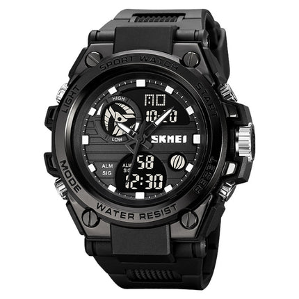 SKMEI 2031 Dual Movement Multifunctional Waterproof Outdoor Sports Watch(Black)-garmade.com