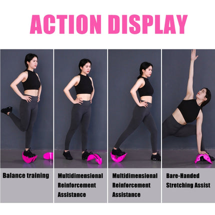 Fitness Inclined Stretching Board Trainer Calf Relaxation Standing Stretching Pedal, Color: Pink with Foot Belt-garmade.com