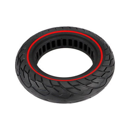 For Ninebot Max G30 10 X 2.5 Inch (60/70-6.5) Scooter Solid Rubber Tire Red Line-garmade.com