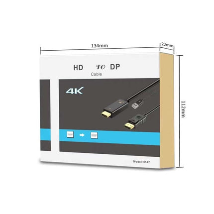 H147 180cm 4K 60Hz HDMI To DP Adapter With Power Supply HD Converter-garmade.com