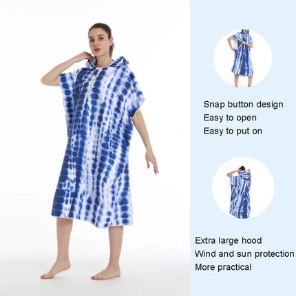 Adult Hooded Bath Towel Fine Fiber Beach Quick Dry Bathrobe, Size: 110x75cm(Headset)-garmade.com