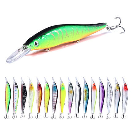 HENGJIA MI135 13.5cm 15.6g Sea Fishing Long-casting Floating Minnow Bionic Lures(16)-garmade.com