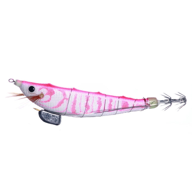 HENGJIA SJ033 Luminous Steel Wire Banana Shrimp Fake Bait, Size: 12cm 14.3g(Light Pink)-garmade.com