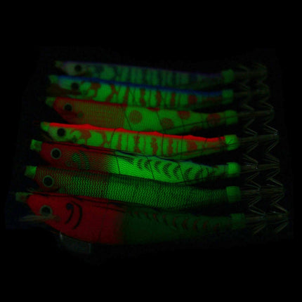 HENGJIA SJ033 Luminous Steel Wire Banana Shrimp Fake Bait, Size: 12cm 14.3g(Blue Back Pink Pattern)-garmade.com
