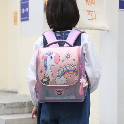 Kindergarten Children Cute Cartoon Backpack School Bag, Color: Large Dark Purple-garmade.com