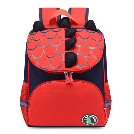 Kindergarten Children Cute Cartoon Backpack School Bag(Red Dinosaur)-garmade.com