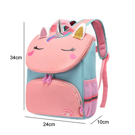 Kindergarten Children Cute Cartoon Backpack School Bag(Yellow Dinosaur)-garmade.com