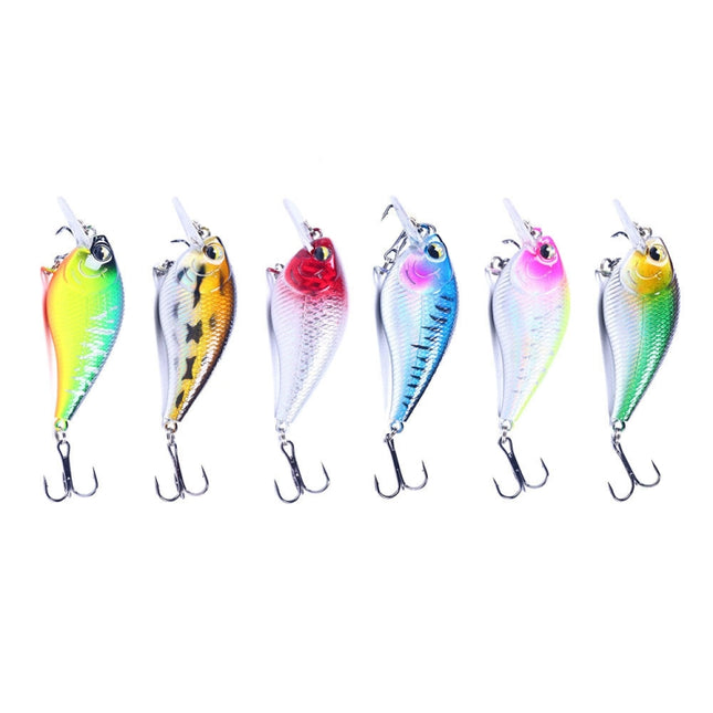 HENGJIA CB060 7cm 9.5g Lure VIB Rock Little Fatty Floating Fake Baits, Color: 6 Colors Boxed-garmade.com