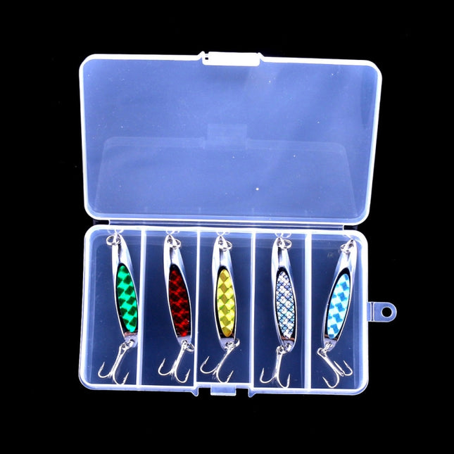 HENGJIA SP0715B Laser Sequins Oblique Cut Sequin Baits(5 Colors Boxed)-garmade.com
