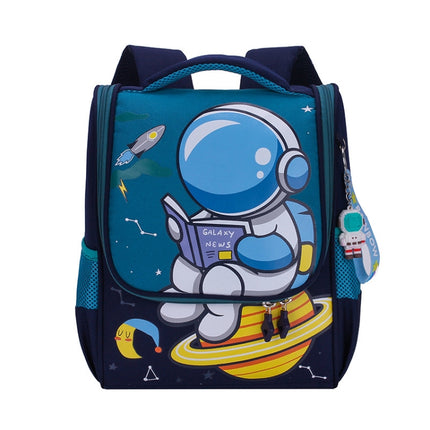 Kindergarten Children Cute Cartoon Backpack School Bag(Green)-garmade.com