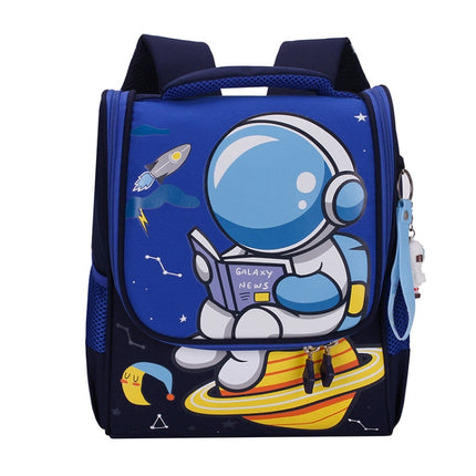 Kindergarten Children Cute Cartoon Backpack School Bag(Royal Blue)-garmade.com