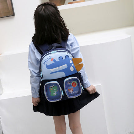 Kindergarten Children Cute Cartoon Backpack School Bag(Astronaut Blue)-garmade.com