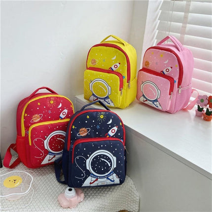 Kindergarten School Bag Children Cute Cartoon Backpack(Dark Blue)-garmade.com