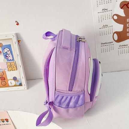 Kindergarten School Bag Children Cute Cartoon Backpack(Light Purple)-garmade.com