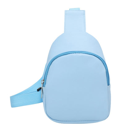 Children Casual Messenger Bag Single-shoulder Coin Chest Bag(Blue)-garmade.com