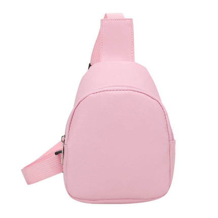 Children Casual Messenger Bag Single-shoulder Coin Chest Bag(Pink)-garmade.com
