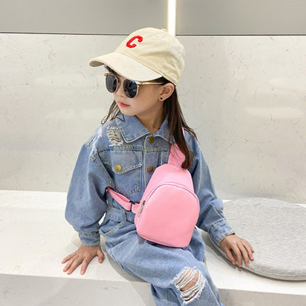 Children Casual Messenger Bag Single-shoulder Coin Chest Bag(Pink)-garmade.com