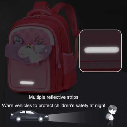 Kindergarten Burden-reducing Schoolbag Children Cute Cartoon Backpack(Navy Blue)-garmade.com