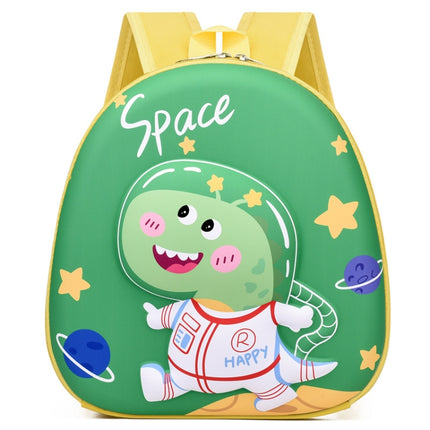 Kindergarten Eggshell School Bag Children Cute Cartoon Backpack(Green)-garmade.com