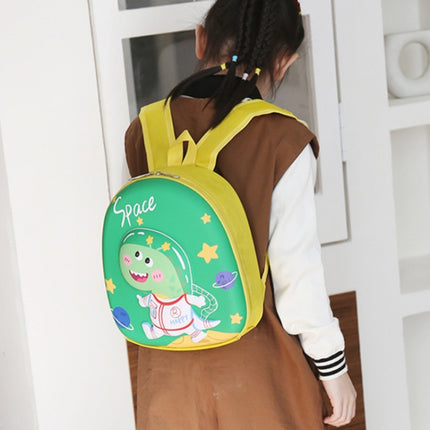 Kindergarten Eggshell School Bag Children Cute Cartoon Backpack(Green)-garmade.com